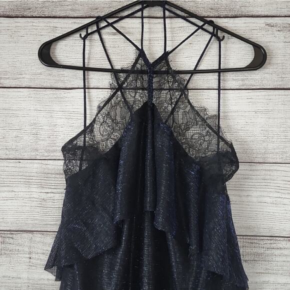 Free People Metallic Night Sky Lace Dress - Picture 9 of 12